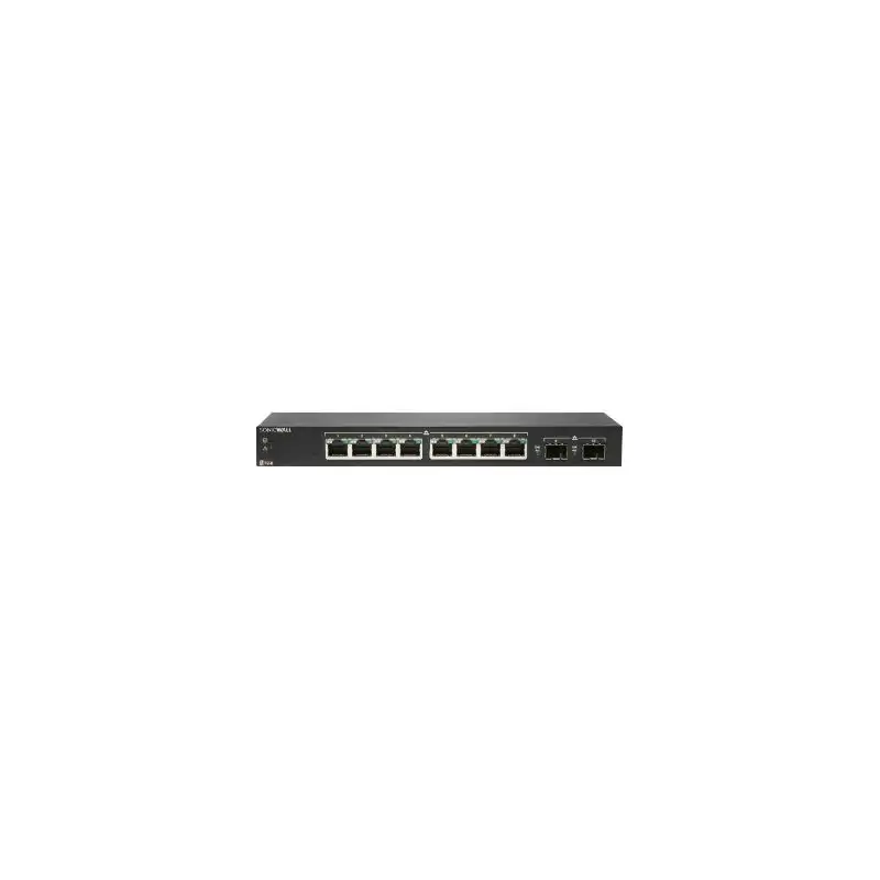 SonicWall Switch SWS12-8 - Commutateur - Géré - 8 x 10 - 100 - 1000 + 2 x Gigabit SFP - de bureau (02-SSC-2462)_1